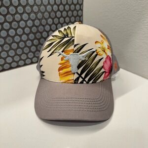 Texas Longhorns Hat UT University Of Texas Floral‎ Fitted Top Of The World Cap
